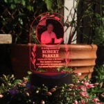 Personalised Any Message Photo Upload Memorial Outdoor LED Colour Changing Solar Light - Image 2