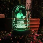 Personalised Any Message Photo Upload Memorial Outdoor LED Colour Changing Solar Light - Image 5