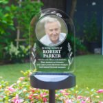 Personalised Any Message Photo Upload Memorial Outdoor LED Colour Changing Solar Light - Image 7