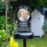 Personalised Any Message Photo Upload Memorial Outdoor LED Colour Changing Solar Light - Image 8
