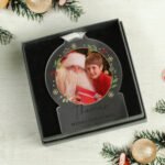 Personalised Any Message Photo Upload Acrylic Christmas Decoration - Image 2