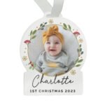 Personalised Any Message Photo Upload Acrylic Christmas Decoration - Image 5
