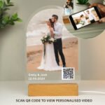 Personalised QR Code Photo Upload Wooden Based LED Colour Changing Light - Image 3