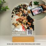 Personalised QR Code Photo Upload Wooden Based LED Colour Changing Light - Image 5