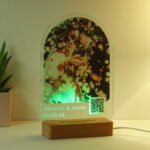 Personalised QR Code Photo Upload Wooden Based LED Colour Changing Light - Image 7