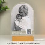 Personalised QR Code Photo Upload Wooden Based LED Colour Changing Light - Image 8