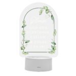 Personalised Botanical Design Wedding LED Colour Changing Sign - Image 12