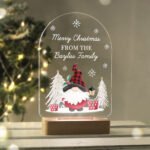Personalised Gonk Design Wooden Based LED Colour Changing Christmas Light - Image 3