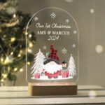 Personalised Gonk Design Wooden Based LED Colour Changing Christmas Light - Image 8