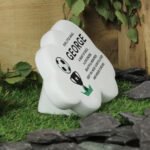 Personalised Football & Trophy Design Memorial Resin Graveside/Garden Cloud Ornament - Image 2