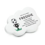 Personalised Football & Trophy Design Memorial Resin Graveside/Garden Cloud Ornament - Image 5