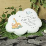Personalised Safari Animals Design Memorial Resin Graveside/Garden Cloud Ornament - Image 3