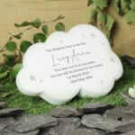 Personalised Stars Design Memorial Resin Graveside/Garden Cloud Ornament