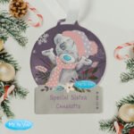 Personalised Me to You Cosy Winter Design Acrylic Christmas Decoration - Image 3