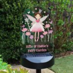 Personalised Children's Fairy Princess Design Colour Changing LED Solar Light