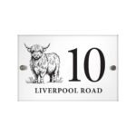 Personalised Highland Cow Design Acrylic House Sign - Image 5