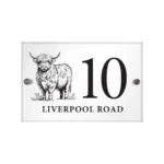 Personalised Highland Cow Design Acrylic House Sign - Image 5