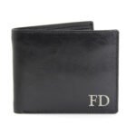 Personalised Initials Black Leather Wallet - Image 4