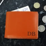 Personalised Bold Initials Tan Leather Wallet