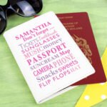 Personalised ‘Don’t Forget…’ Cream Leather Passport Holder