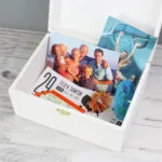 Personalised Floral Wishes Design White Wooden Keepsake Box - Image 10