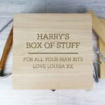 Personalised Any Message Large Wooden Keepsake Box - Image 7