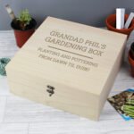 Personalised Any Message Large Wooden Keepsake Box - Image 10