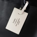 Personalised Classic Any Message Cream Leather Luggage Tag - Image 2