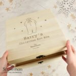 Personalised The Snowman Large Wooden Christmas Eve Box - Image 3