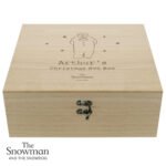 Personalised The Snowman Large Wooden Christmas Eve Box - Image 4