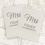 Personalised Couples Cream Leather Passport Holder Set - Image 2
