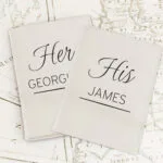 Personalised Couples Cream Leather Passport Holder Set - Image 3