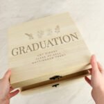 Personalised Any Message Floral Design Large Wooden Keepsake Box - Image 5