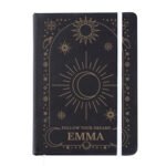 Personalised Celestial Design Black A5 Hardback Notebook - Image 6