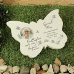 Personalised 'Butterflies Appear...' Photo Upload Memorial Resin Butterfly Graveside/Garden Ornament