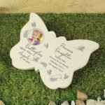 Personalised 'Butterflies Appear...' Photo Upload Memorial Resin Butterfly Graveside/Garden Ornament - Image 2