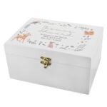 Personalised Children's Woodland Animal Design White Wooden Keepsake Box - Image 6