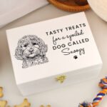 Personalised Dog Breed Design White Wooden Storage Box