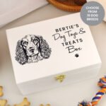 Personalised Dog Breed Design White Wooden Storage Box - Image 5