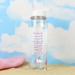 Personalised Unicorn Motif Plastic Water Bottle - Image 2