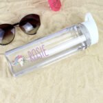 Personalised Unicorn Motif Plastic Water Bottle - Image 3