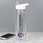 Personalised Any Message Photo Upload Plastic Water Bottle