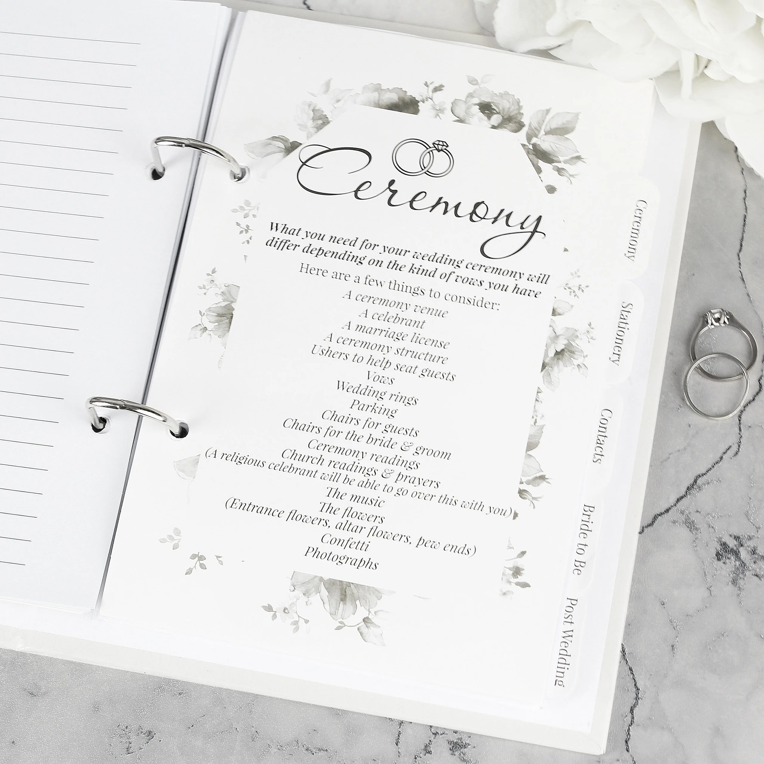 Personalised Any Message Photo Upload Wedding Planner - Image 11