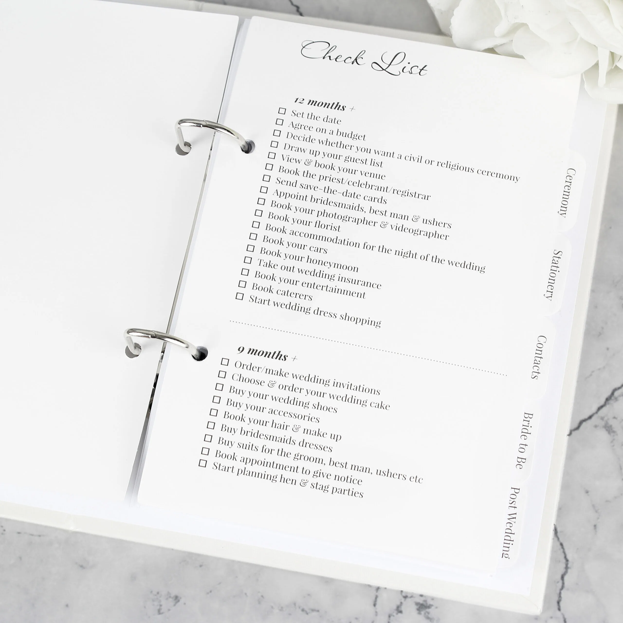 Personalised Any Message Photo Upload Wedding Planner - Image 6