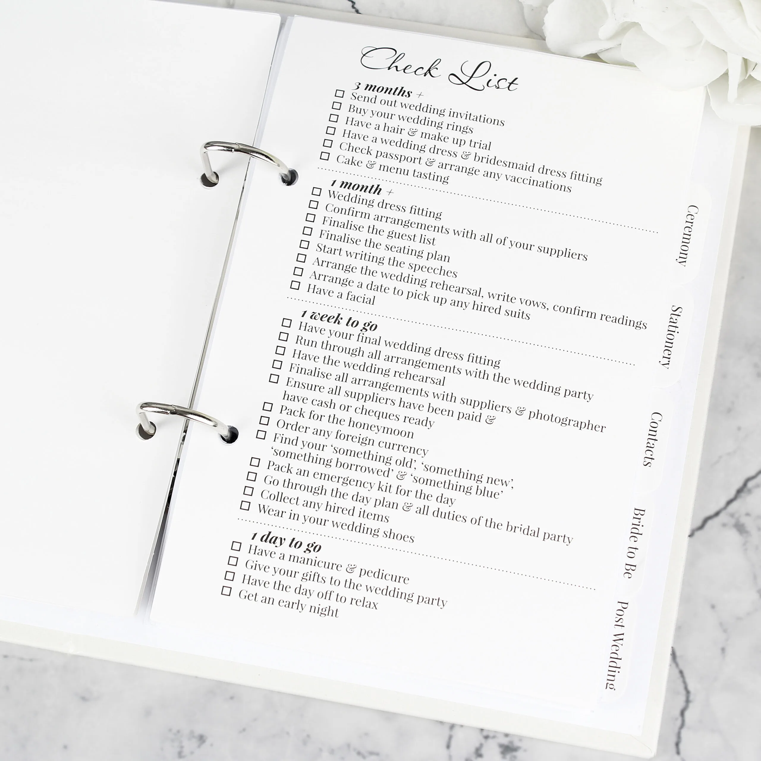 Personalised Any Message Photo Upload Wedding Planner - Image 5