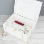 Personalised Floral Wishes Design White Wooden Keepsake Box - Image 9