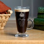 Personalised Pumpkin Motif Latte Glass - Image 3