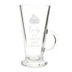 Personalised Pumpkin Motif Latte Glass - Image 4