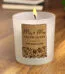 P0107K01 Personalised Wedding Cork Label Design Frosted Glass Jar Candle