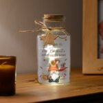 Personalised Autumn Gonk Design LED Light-Up Glass Jar - Image 2